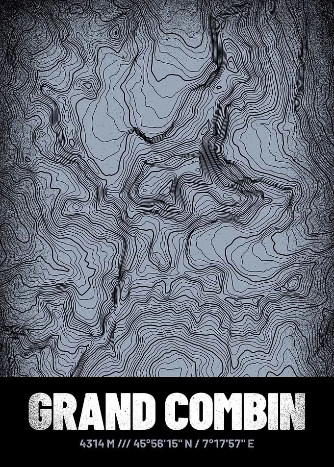 Grand Combin Topo Map