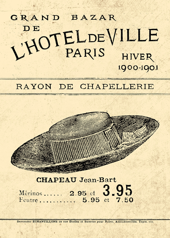 CHAPEAU JEAN BART 1900