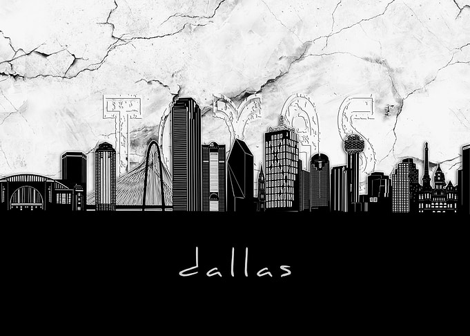 dallas skyline marble