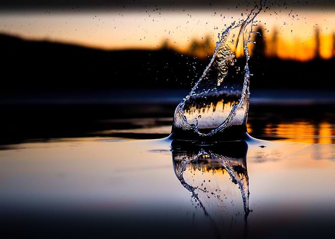 water sunset