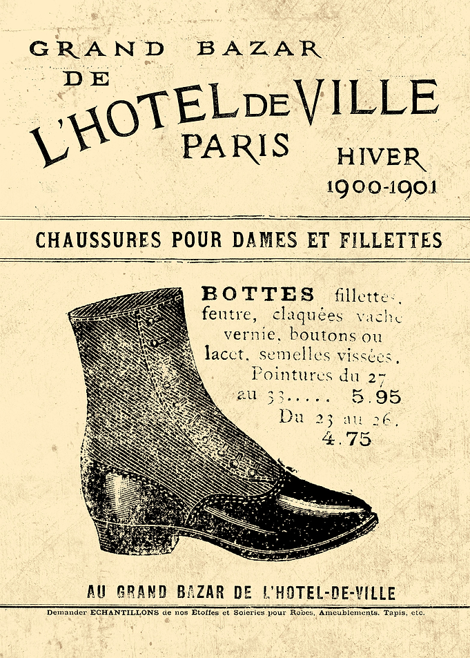BOTTES FILLETTES 1900