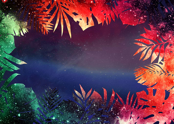 Tropical Space floral art