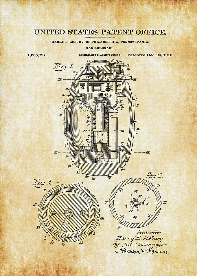 Hand Grenade Patent