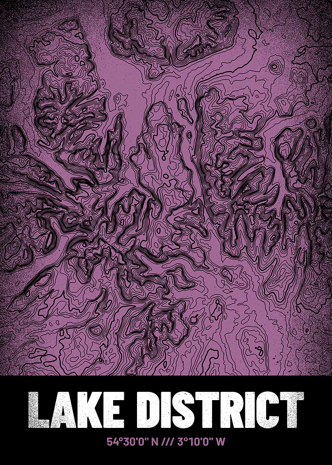 Lake District Topo Map