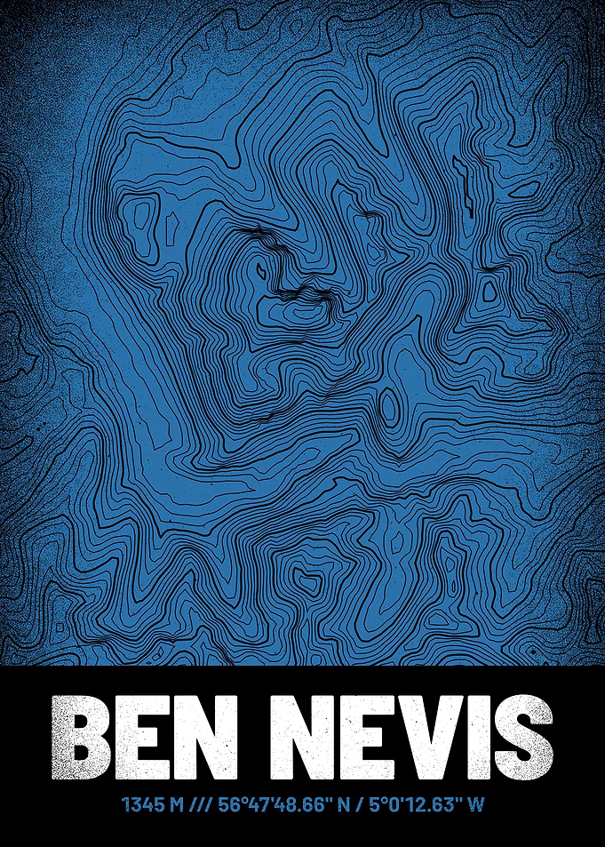 Ben Nevis Topographic Map