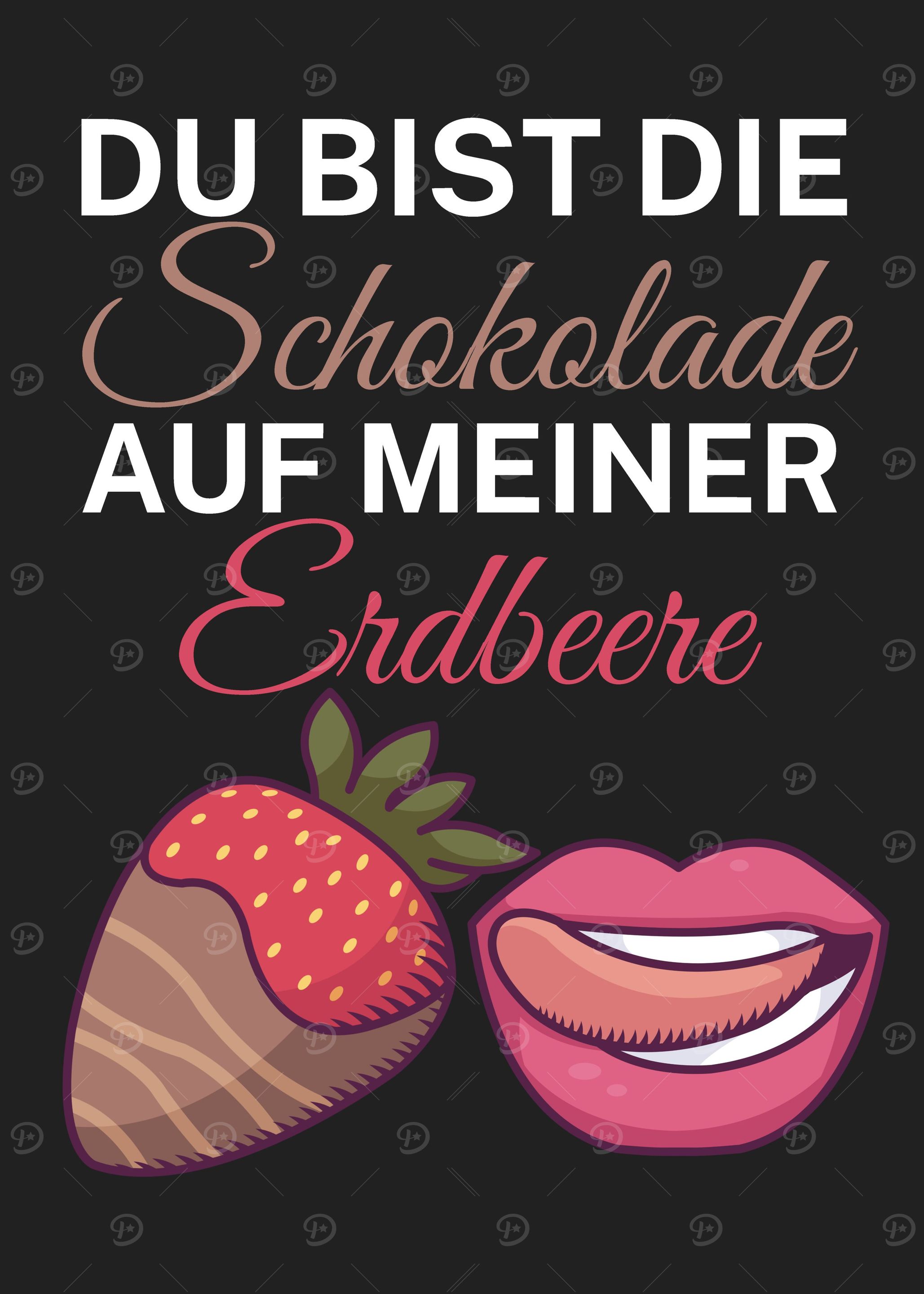 Schokolade Erdbeere