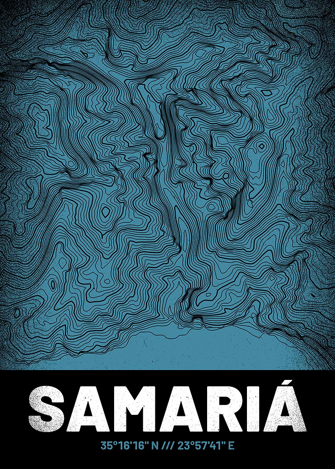 Samaria Gorge Topo Map