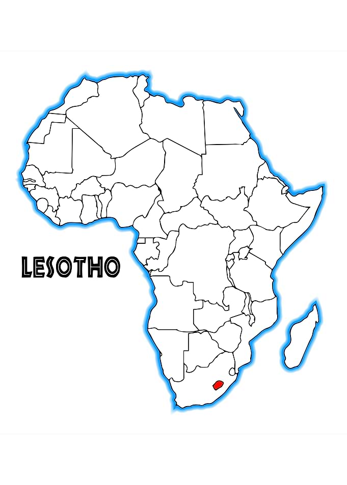 Lesotho Map