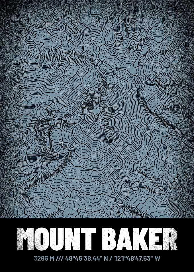 Mount Baker Topo Map