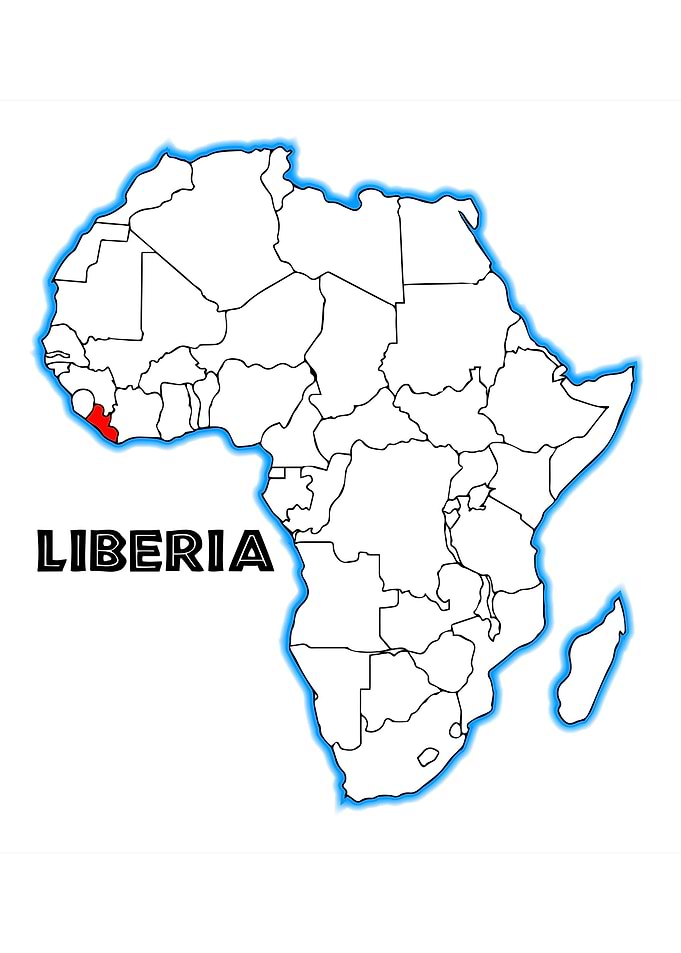 Liberia Map