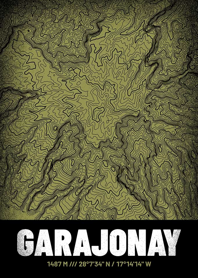 Garajonay Topographic Map