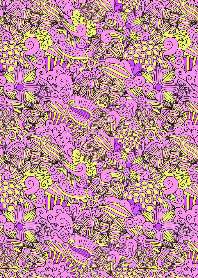 Abstract Hippy Flowers 07