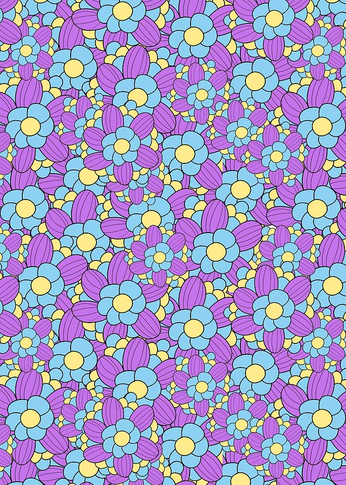 Abstract Hippy Flowers 06