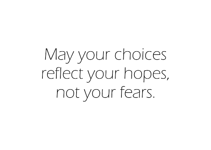Reflect Hope Not Fear