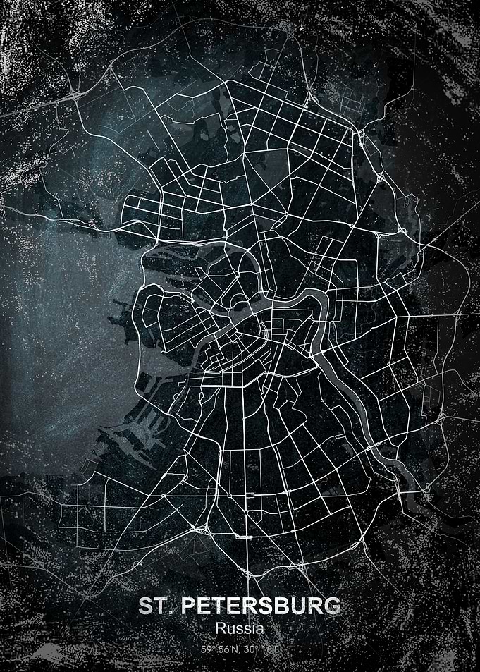 st petersburg chalk map