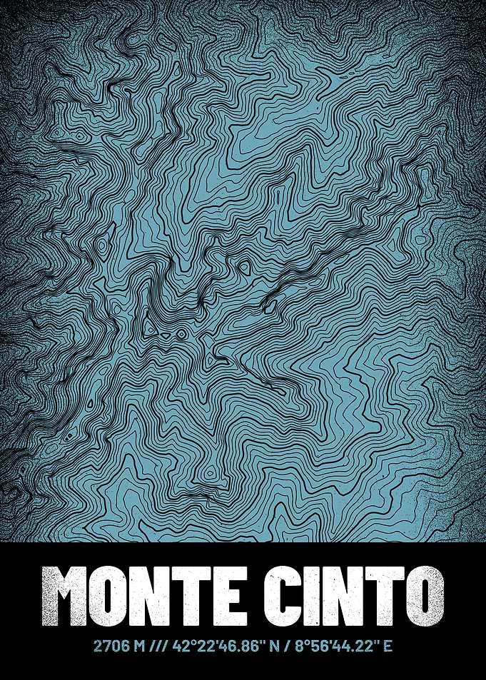 Monte Cinto Topo Map
