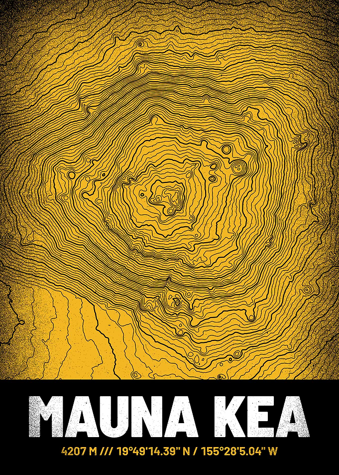 Mauna Kea Topographic Map