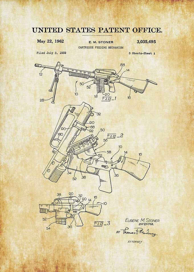 Machine Gun Patent 1962