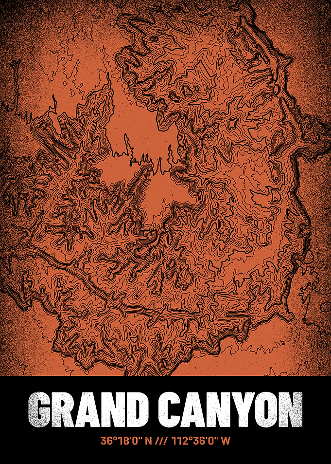 Grand Canyon Topo Map