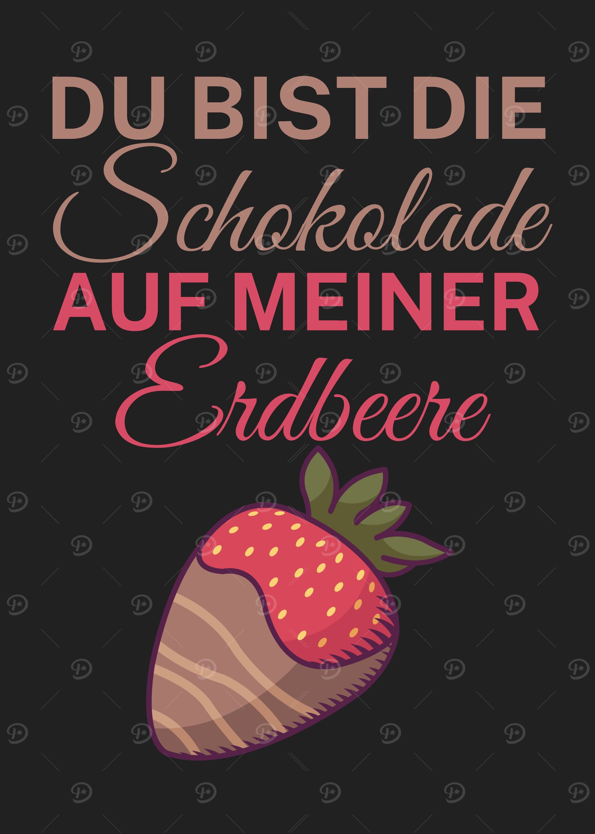Schokolade Erdbeere