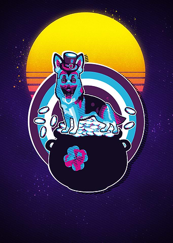 German Shepherd Retro