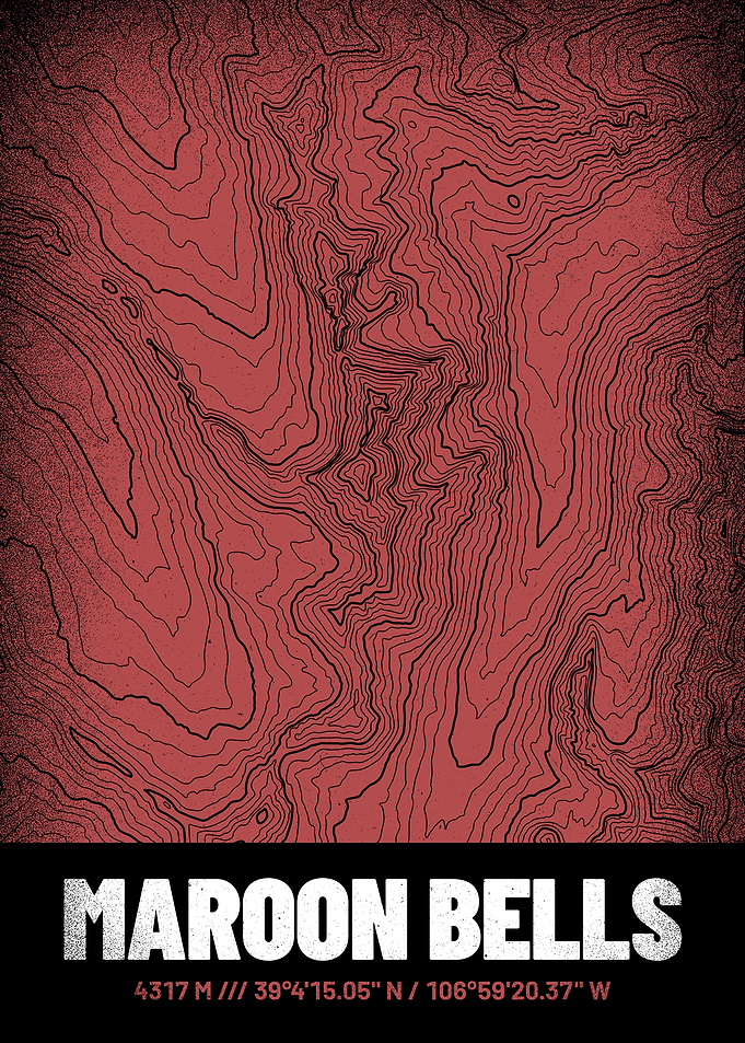 Maroon Bells Topo Map