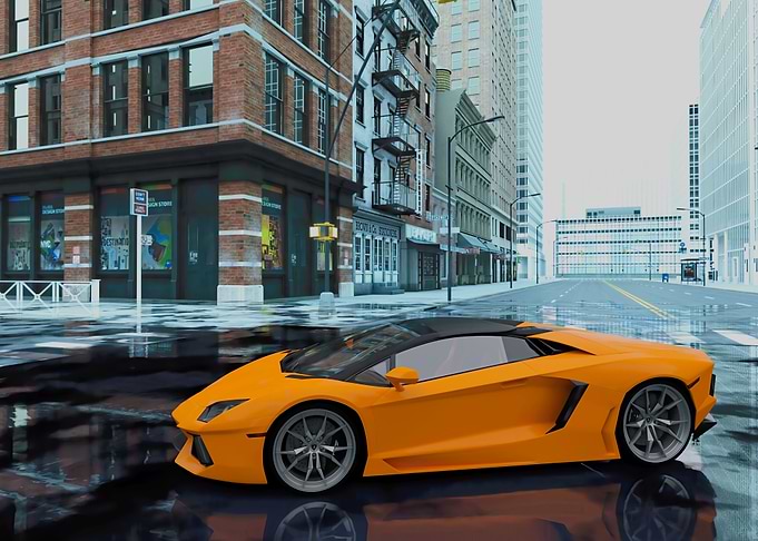 Orange Reflections