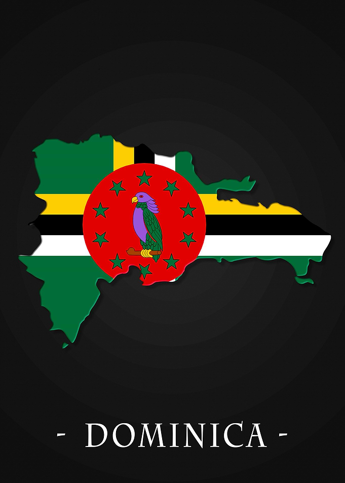 Map Country Dominica