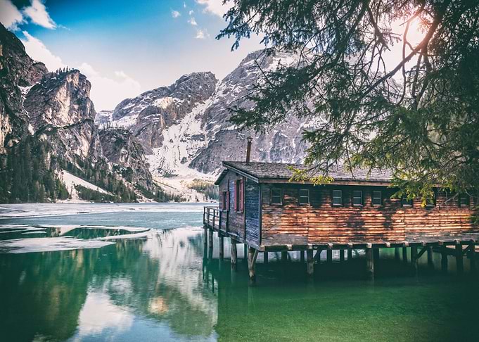 Beautiful wooden house by