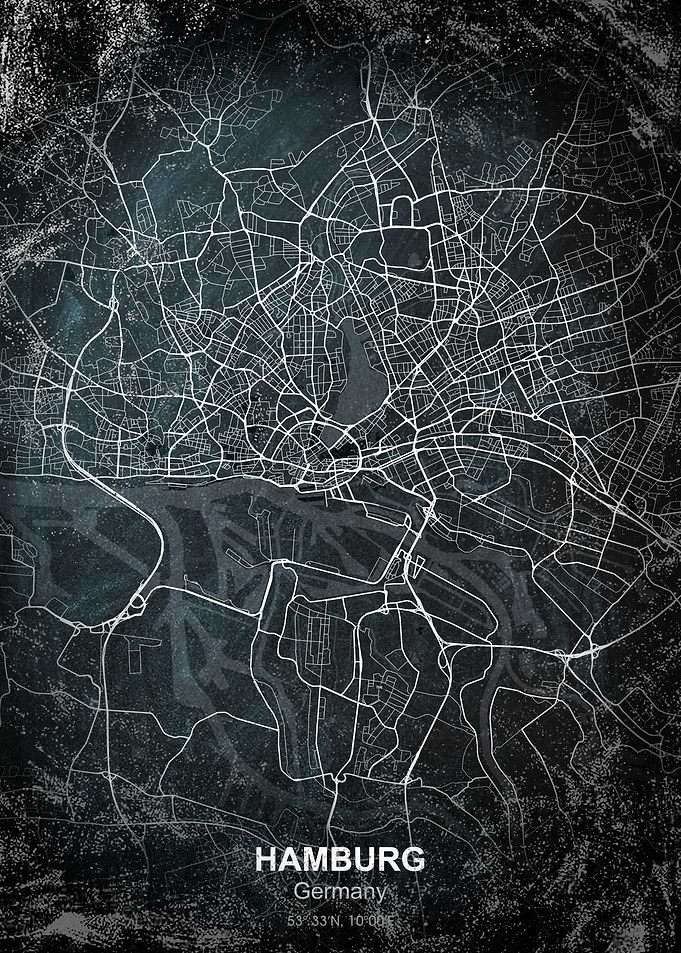 hamburg chalk map