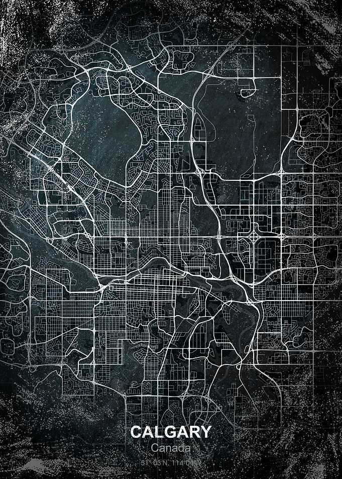Calgary chalk map