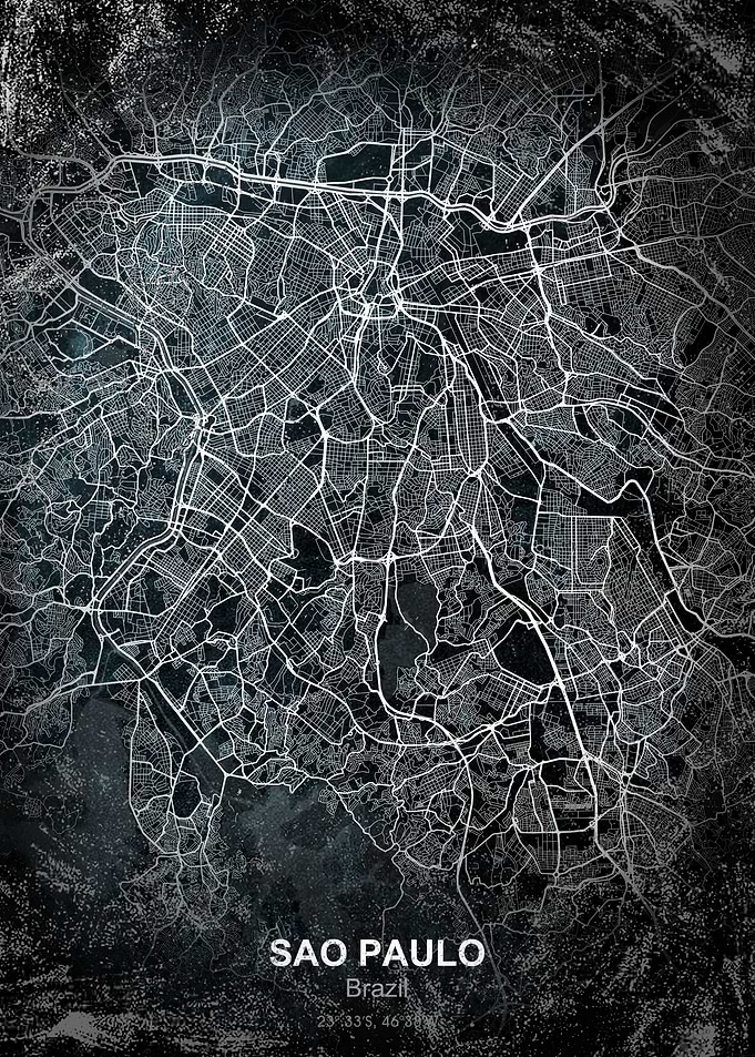 sao paulo chalk map