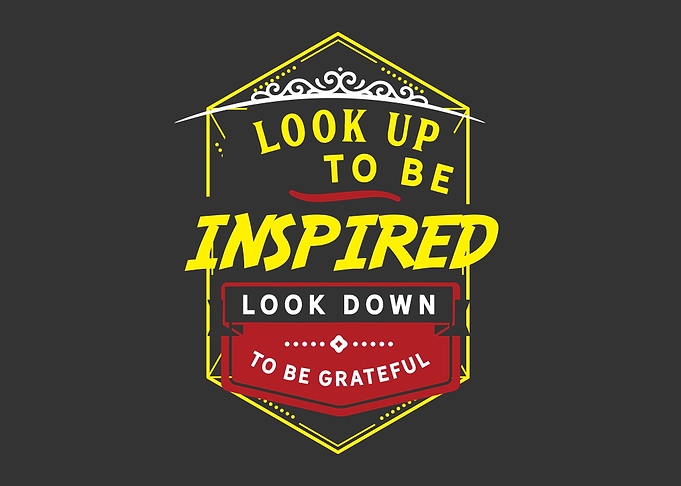 Look up to be inspired