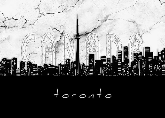 toronto skyline marble