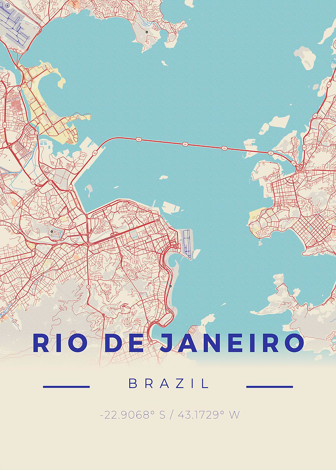 Rio Vintage Map