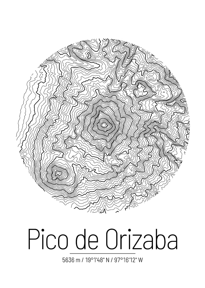 Pico de Orizaba Topo Map