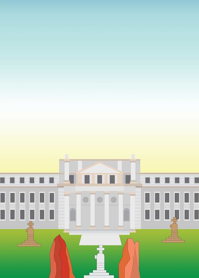 Capital city building