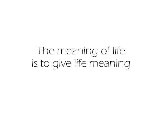 The Meaning Of Life