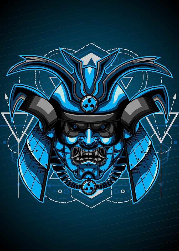 SAMURAI DEMON GEOMETRIC