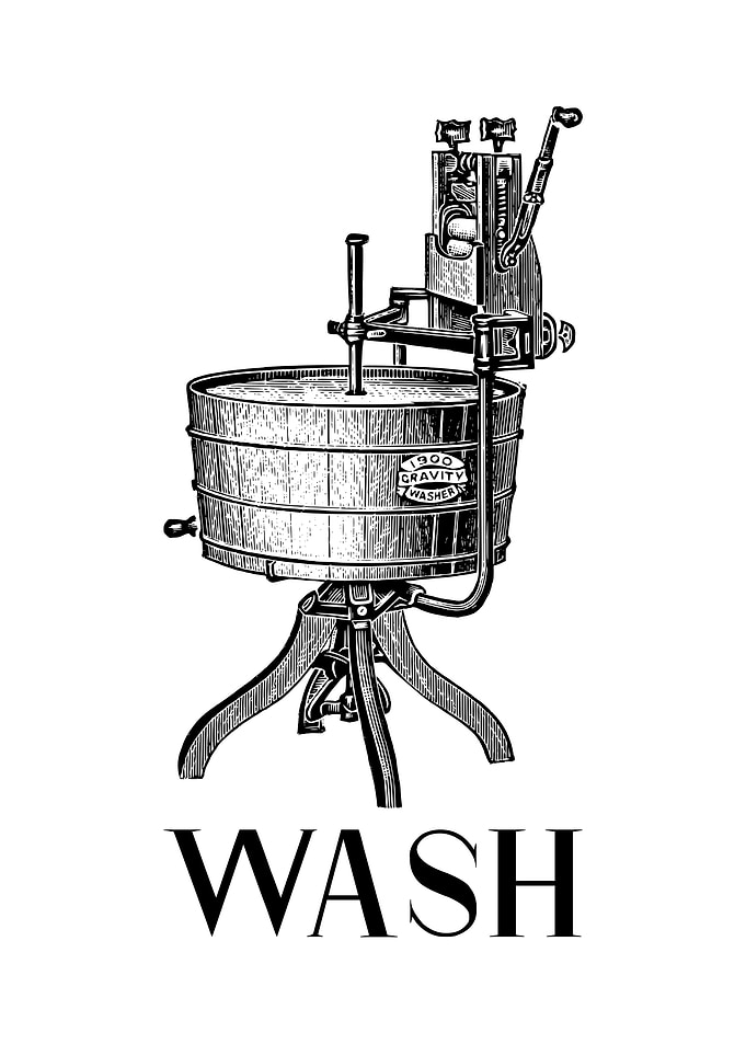 Laundry Vintage Wash Stand