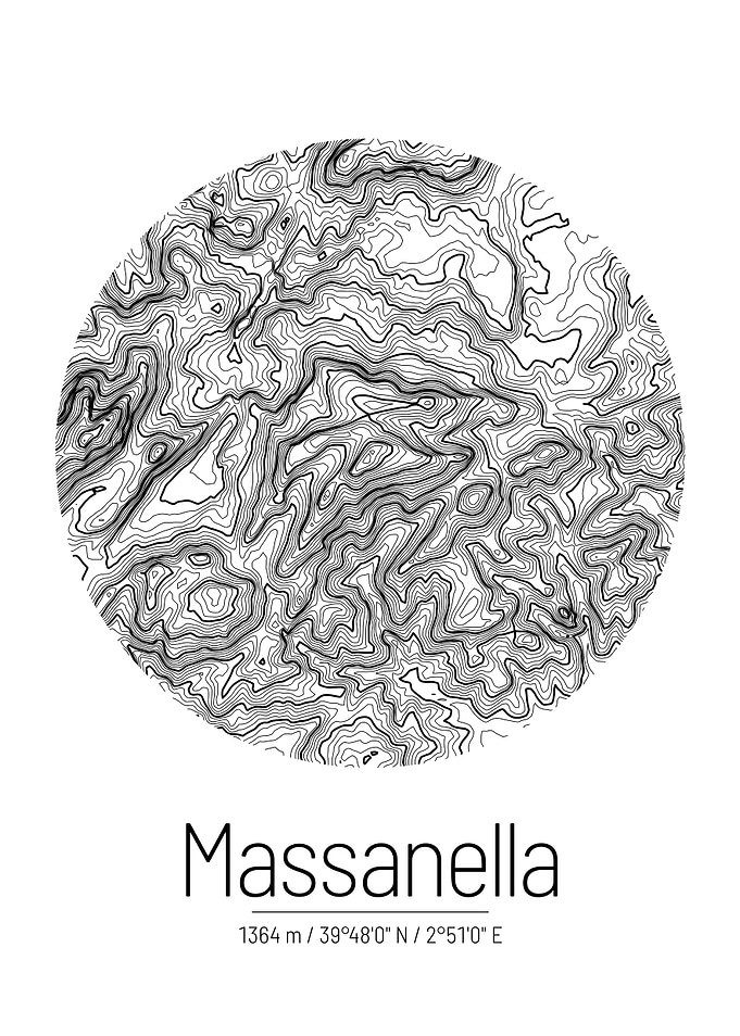 Massanella Topographic Map