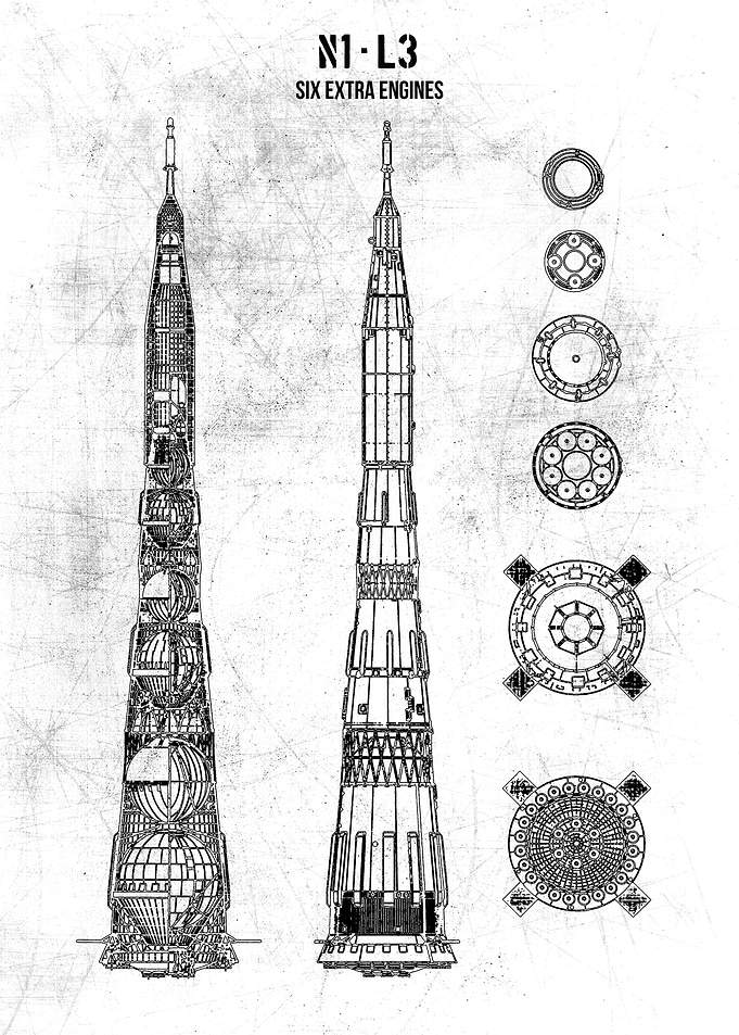 SOVIET N1 ROCKET ENGINE