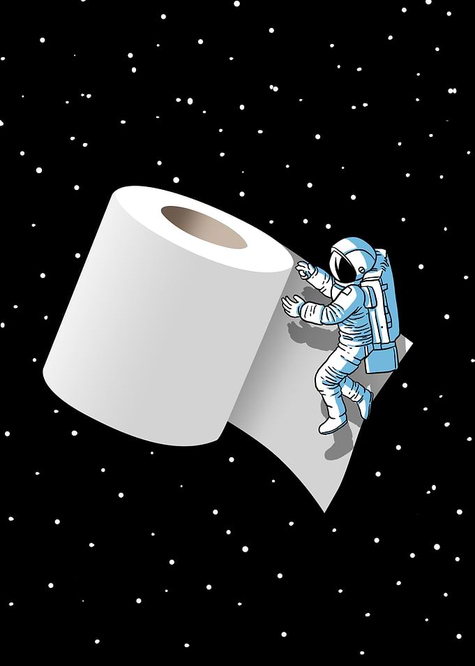Galactic toilet paper