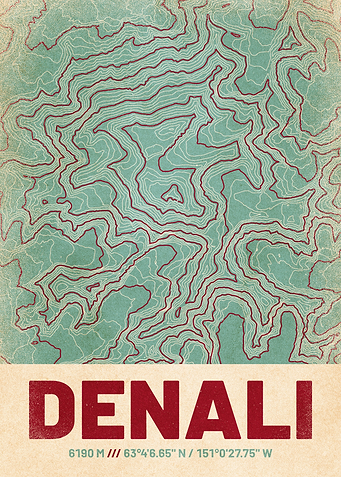 Denali Topographic Map