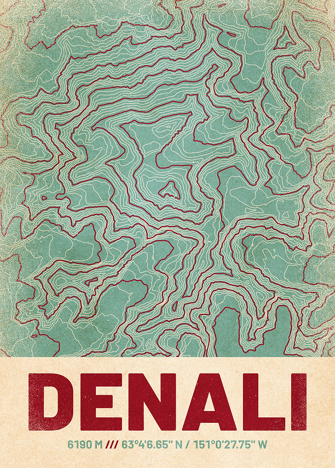 Denali Topographic Map