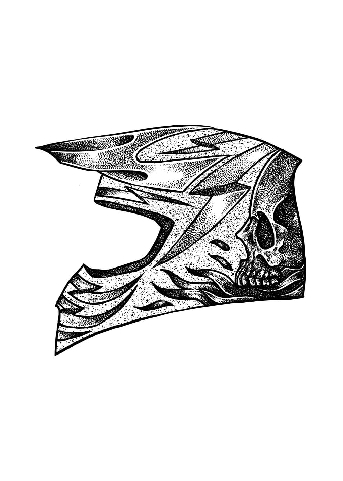 Racer helmet art 3