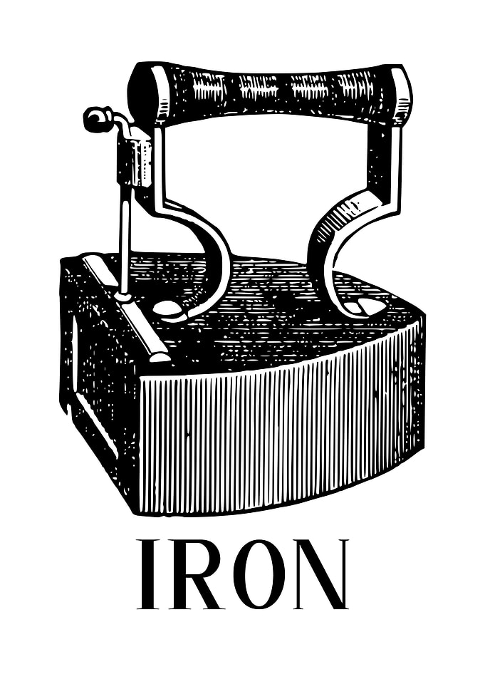 Laundry Vintage Iron Old