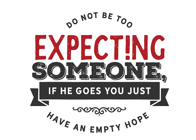 expecting someone