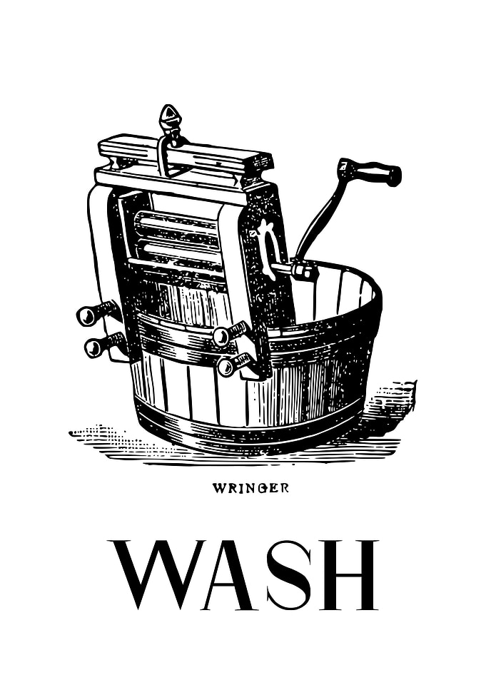 Laundry Vintage Wash Crank