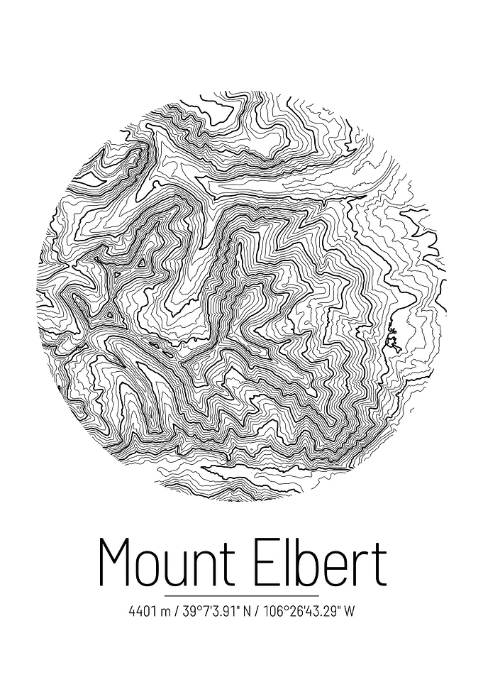 Mount Elbert Topo Map